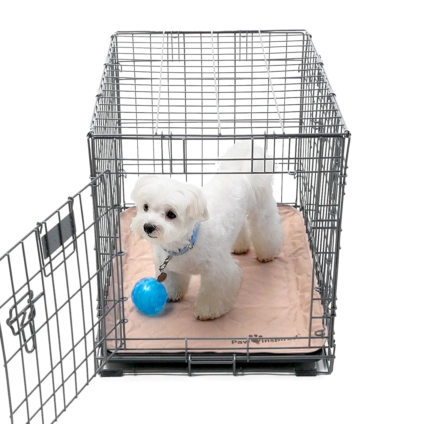 2Ct Dog Crate Pads Mats Size 24X18” for Use with 24” Kennel and Crate | Washable Waterproof Dog Pee Pads