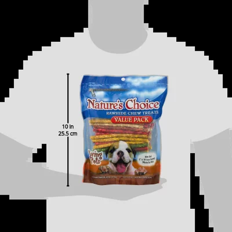Loving Pets Rawhide Chew Treats for Dogs, 100.0 PACK