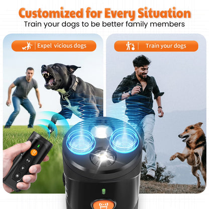 Ultrasonic anti Barking Device, Handheld Dog Bark Deterrent Device Stops Bad Behavior, Alternative to Painful Dog Shock Collar